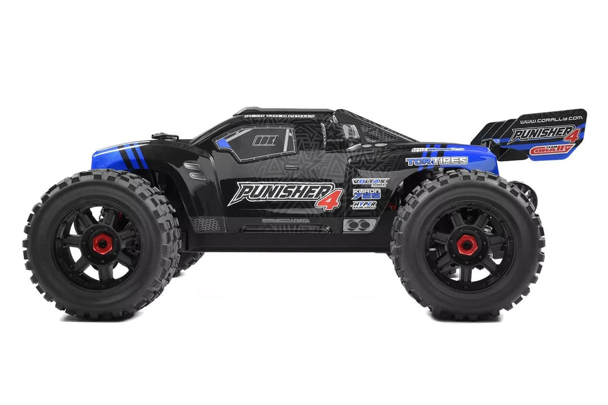 Team Corally Punisher 10 XL4S Brushless Monster Truck - Blue [C - 00292 - B] - Hobbytech Toys