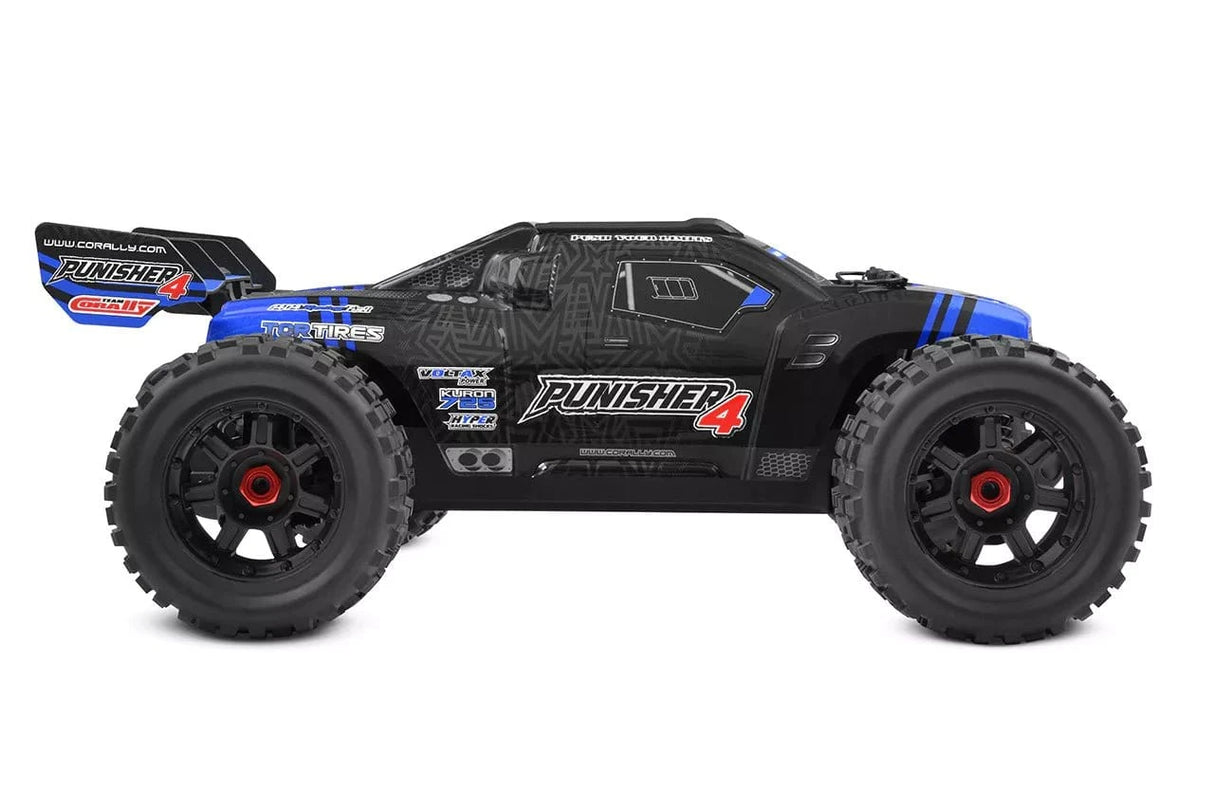 Team Corally Punisher 10 XL4S Brushless Monster Truck - Blue [C - 00292 - B] - Hobbytech Toys
