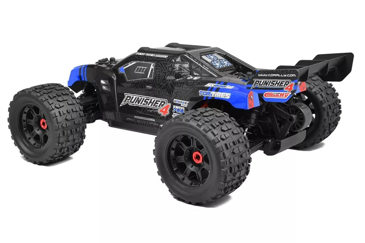 Team Corally Punisher 10 XL4S Brushless Monster Truck - Blue [C - 00292 - B] - Hobbytech Toys