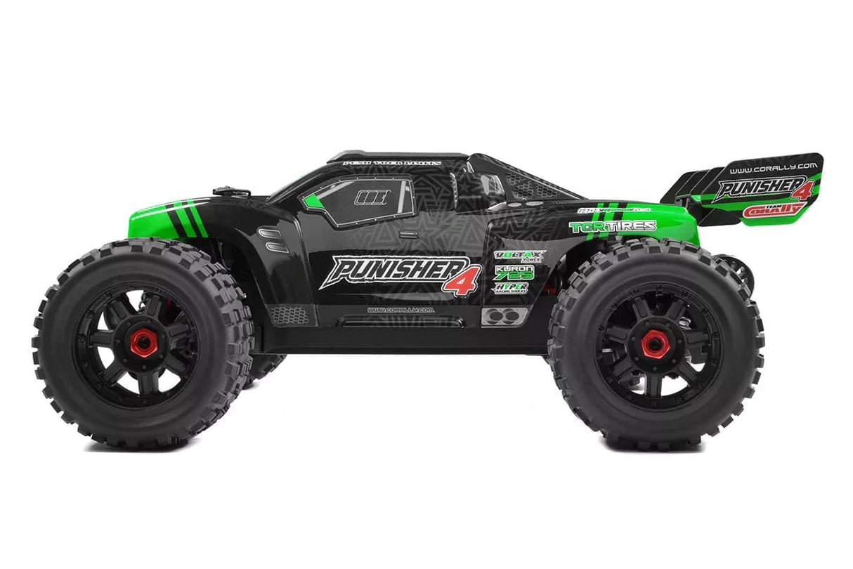 Team Corally Punisher 10 XL4S Brushless Monster Truck - Green [C - 00292 - G] - Hobbytech Toys