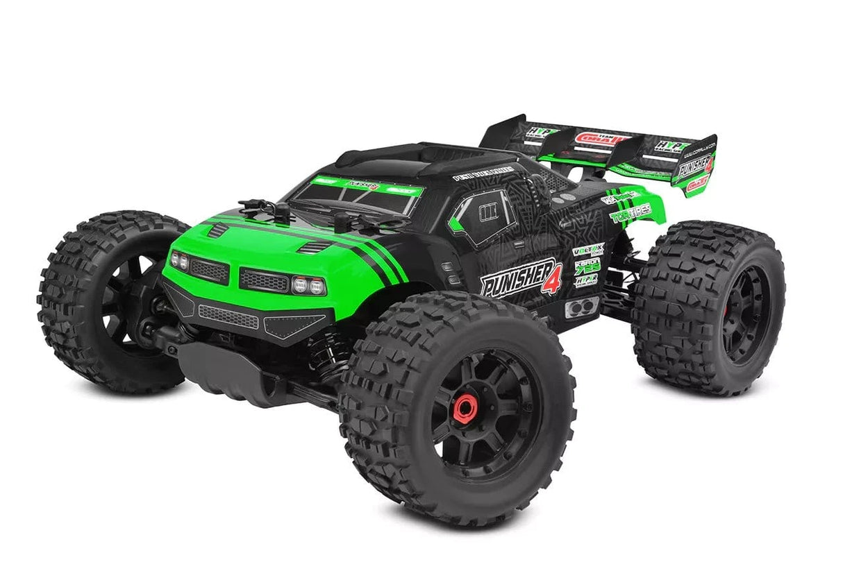 Team Corally Punisher 10 XL4S Brushless Monster Truck - Green [C - 00292 - G] - Hobbytech Toys