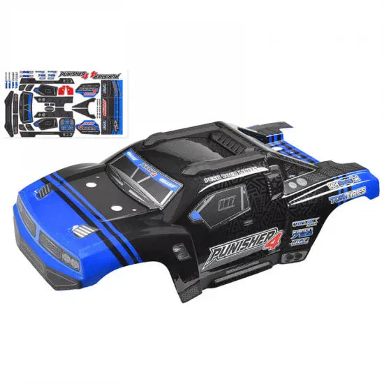 Team Corally Punisher 4 Pre-Painted Body Blue