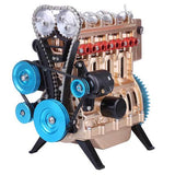 Teching 4 Cylinder Metal Model Engine Assembly Kit - Hobbytech Toys