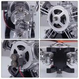 Teching 5 Cylinder Radial Metal Model Engine Assembly Kit - Hobbytech Toys