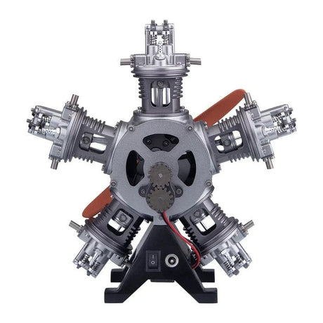 Teching 5 Cylinder Radial Metal Model Engine Assembly Kit - Hobbytech Toys