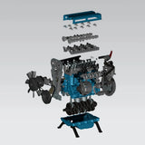 Teching Turbo Charged 4 Cylinder Model Engine Assembly Kit [DM111] - Hobbytech Toys