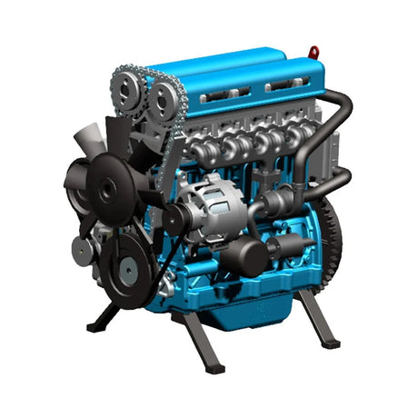 Teching Turbo Charged 4 Cylinder Model Engine Assembly Kit [DM111] - Hobbytech Toys