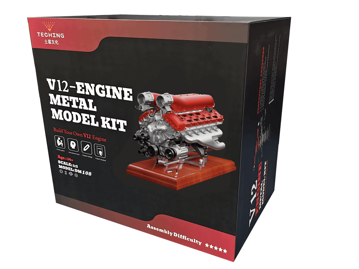 Teching V12 Engine Metal Model Kit [DM108]