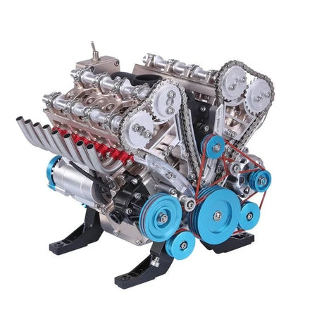 Teching V8 Metal Model Engine Assembly Kit - Hobbytech Toys