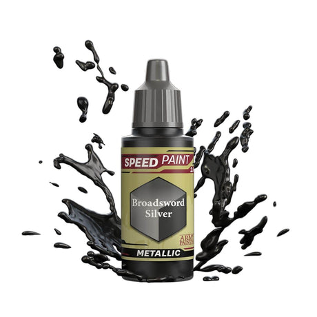 The Army Painter Speedpaint: Broadsword Silver - 18ml Acrylic Paint - Hobbytech Toys