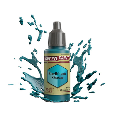 The Army Painter Speedpaint: Caribbean Ocean - 18ml Acrylic Paint - Hobbytech Toys
