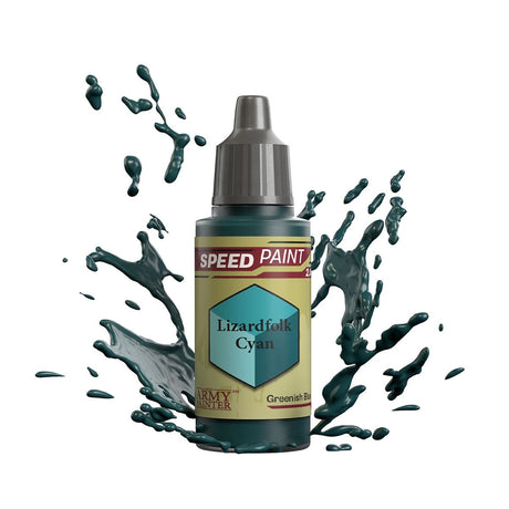 The Army Painter Speedpaint: Lizardfolk Cyan - 18ml Acrylic Paint - Hobbytech Toys