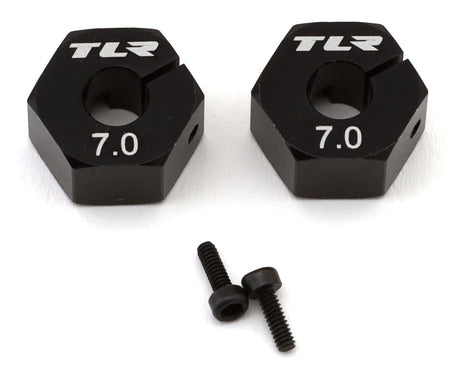 TLR 12mm x 7.0mm Wheel Hex, 2pcs, 22X, 22X-4 2.0, 22X-T - genuine TLR product TLR-1169