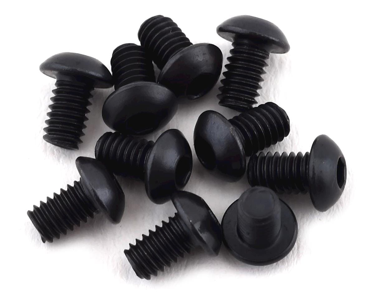 Team Losi Racing TLR245012 2.5x4mm Button Head Hex Screws (10)