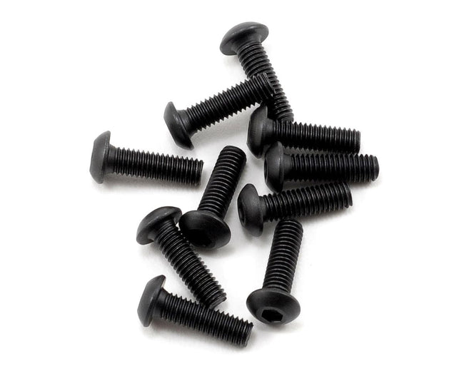 TLR Button Head Screws, M3 x 10mm, 10pcs, 22X, 22X-4 2.0, 22X-T