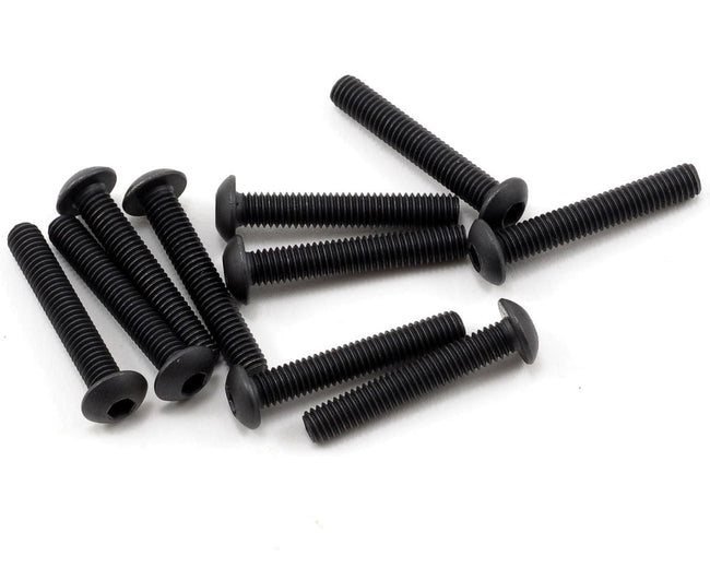TLR Button Head Screws, M3 x 18mm, 10pcs, 8X Elite