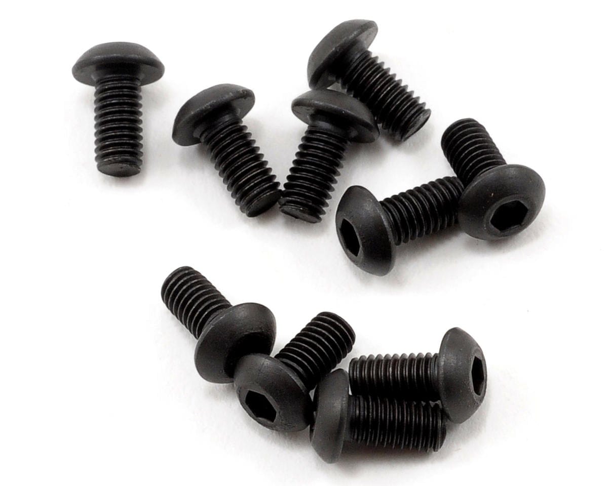 TLR Button Head Screws, M3 x 6mm, 10pcs, 22X, 22X-4 2.0, 22X-T - genuine TLR product TLR5901