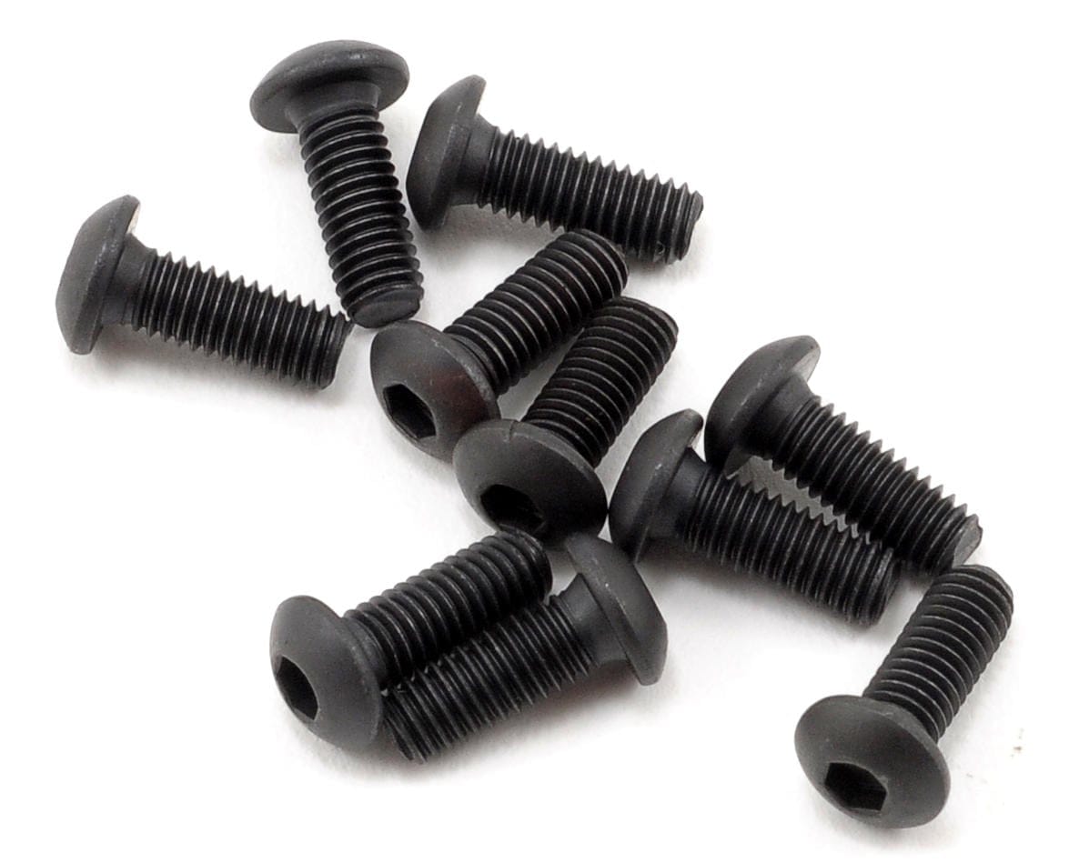TLR Button Head Screws, M3 x 8mm, 10pcs, 22X, 22X-4 2.0, 22X-T - genuine TLR product TLR5902