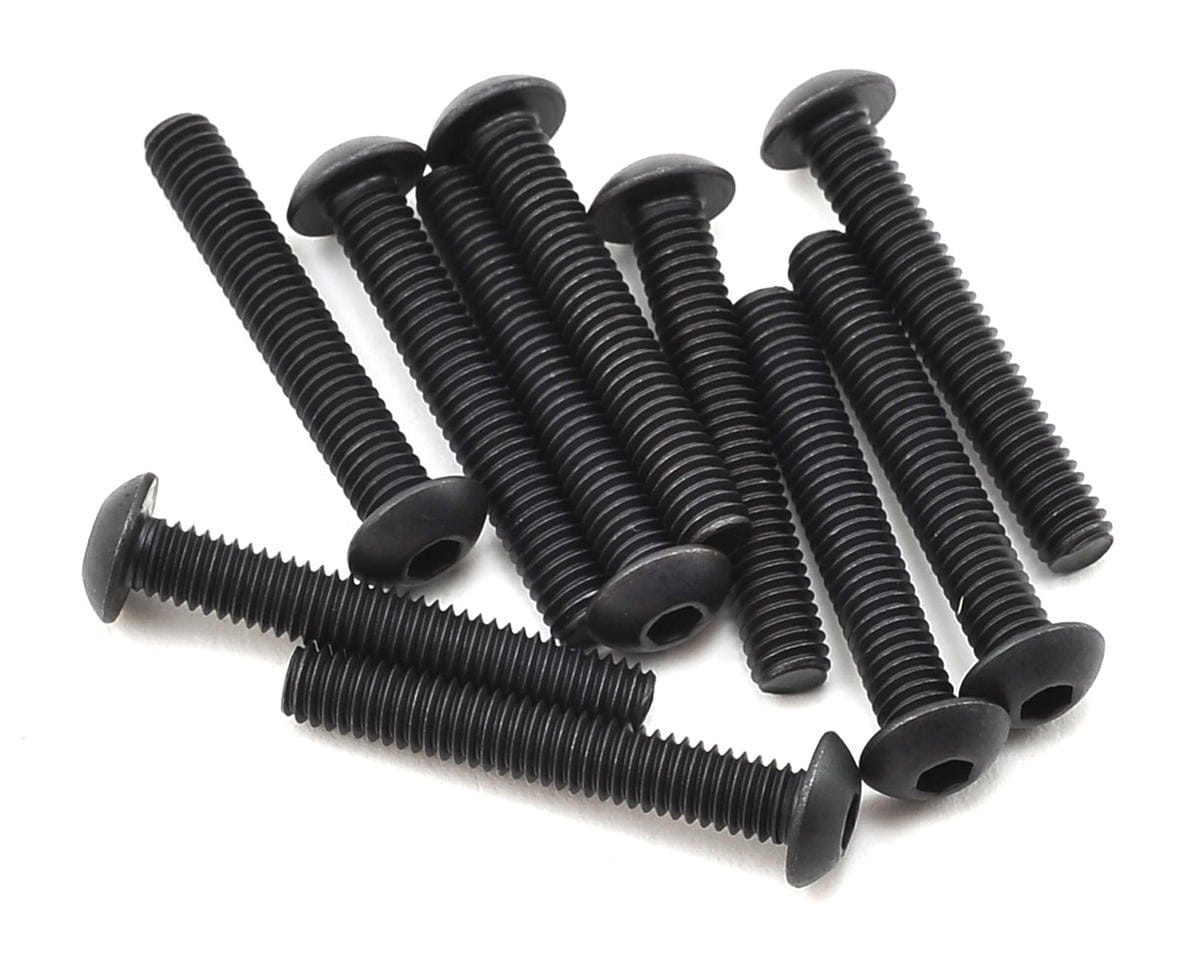 TLR Button Head Screws, M4x25mm (10) - genuine TLR product TLR255010