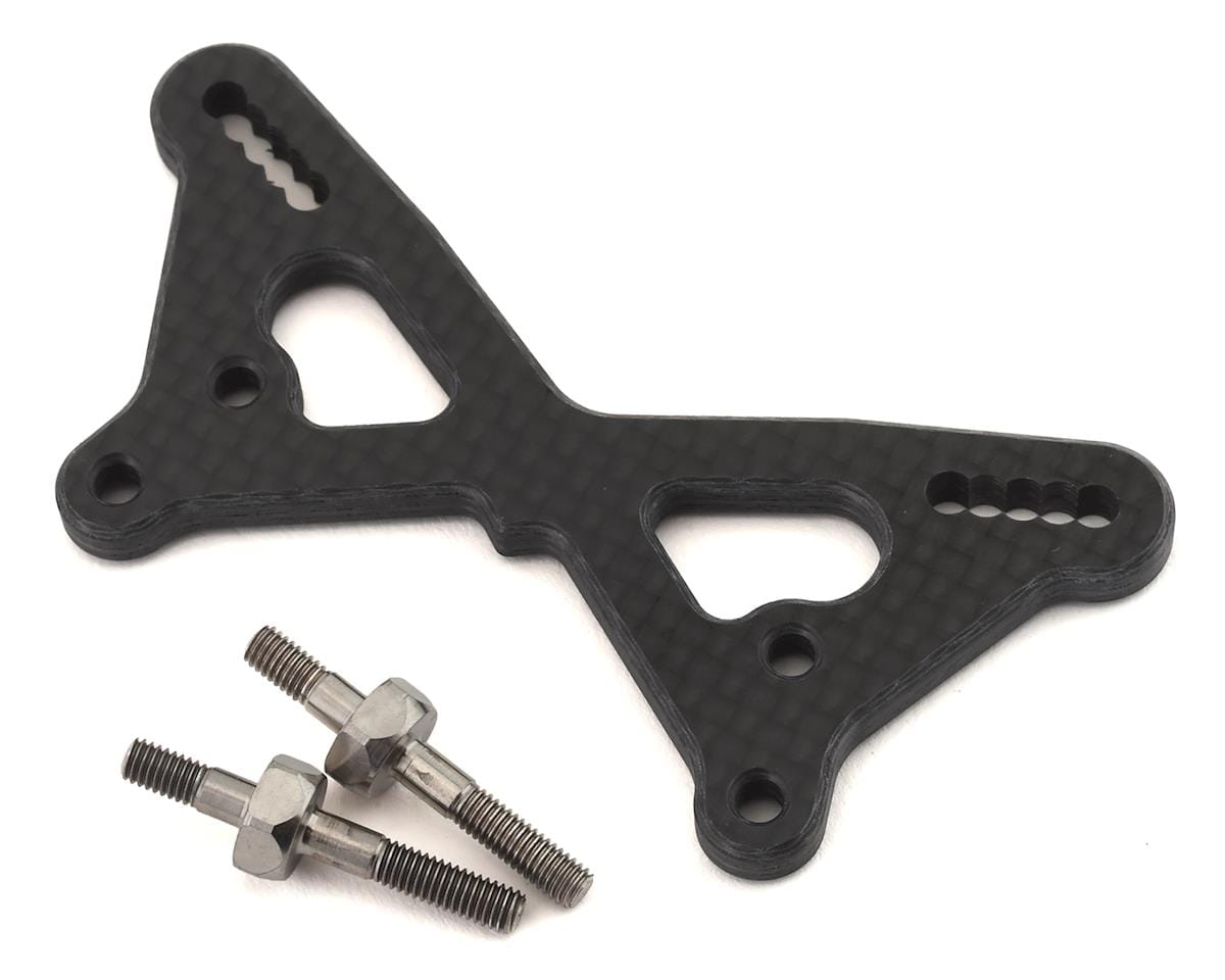 TLR Carbon Front Tower +2mm with Ti Standoffs, 22 5.0 DC Elite - genuine TLR product TLR334061