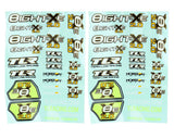 TLR Clear Body with Decals, 8X 2.0, 8XE 2.0