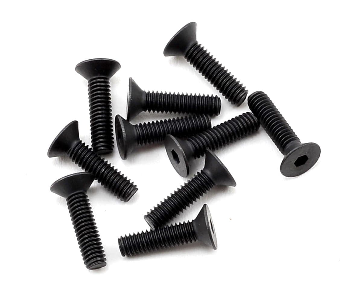 Team Losi Racing TLR235007 M2.5x10mm Flat Head Screws (10)