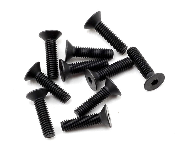 TLR Flat Head Screws, M2.5 x 10mm, 10pcs, 22X, 22X-T