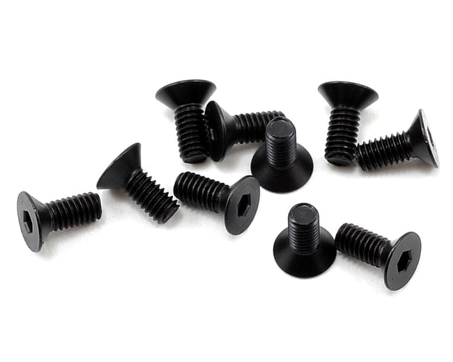 TLR Flat Head Screws, M2.5 x 6mm (10)