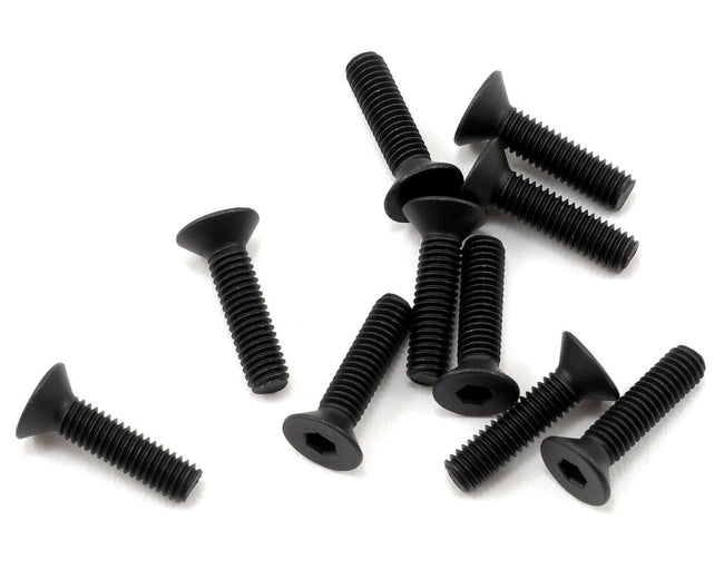 TLR Flathead Screw, M3 x 12mm, 10pcs, 22X, 22X-4 2.0, 22X-T