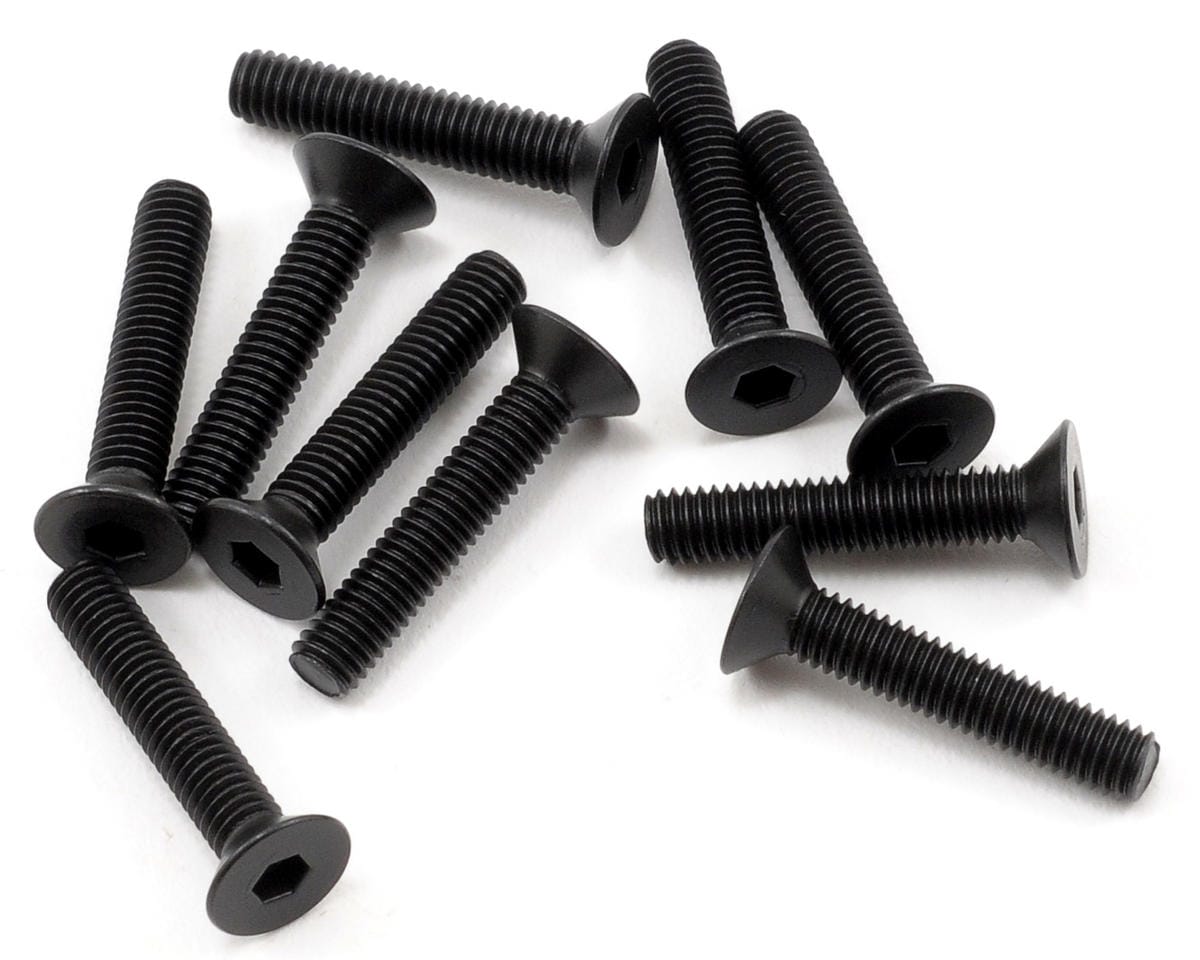 TLR Flathead Screw, M3 x 16mm, 10pcs, 22X, 22X-T - genuine TLR product TLR5964