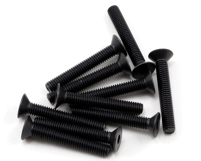 TLR Flathead Screw, M3 x 20mm, 10pcs, 22X, 22X-T