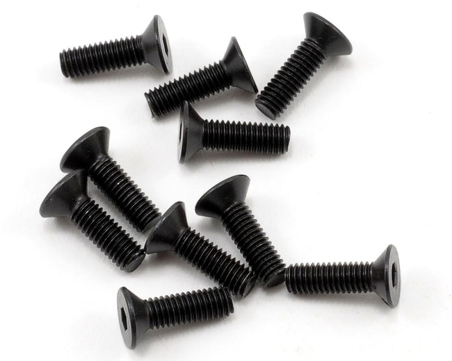 TLR Flathead Screws, M3 x 10mm, 10pcs, 22X, 22X-4 2.0, 22X-T
