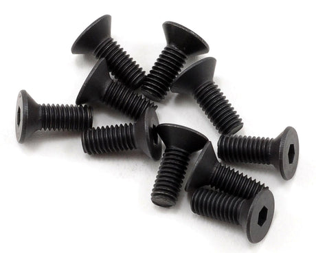 TLR Flathead Screws, M3 x 8mm, 10pcs, 22X, 22X-4 2.0, 22X-T - genuine TLR product TLR5961