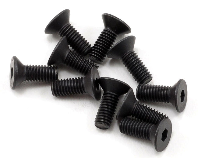 TLR Flathead Screws, M3 x 8mm, 10pcs, 22X, 22X-4 2.0, 22X-T