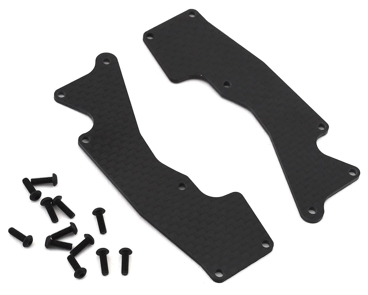 TLR Front Arm Inserts, Carbon, 8XT - genuine TLR product TLR344047
