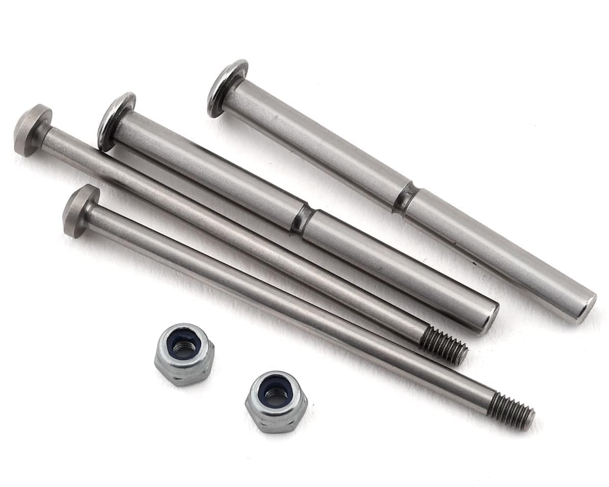 TLR Front Hinge Pin and King Pin Set, Polished, 22 5.0 - genuine TLR product TLR234098