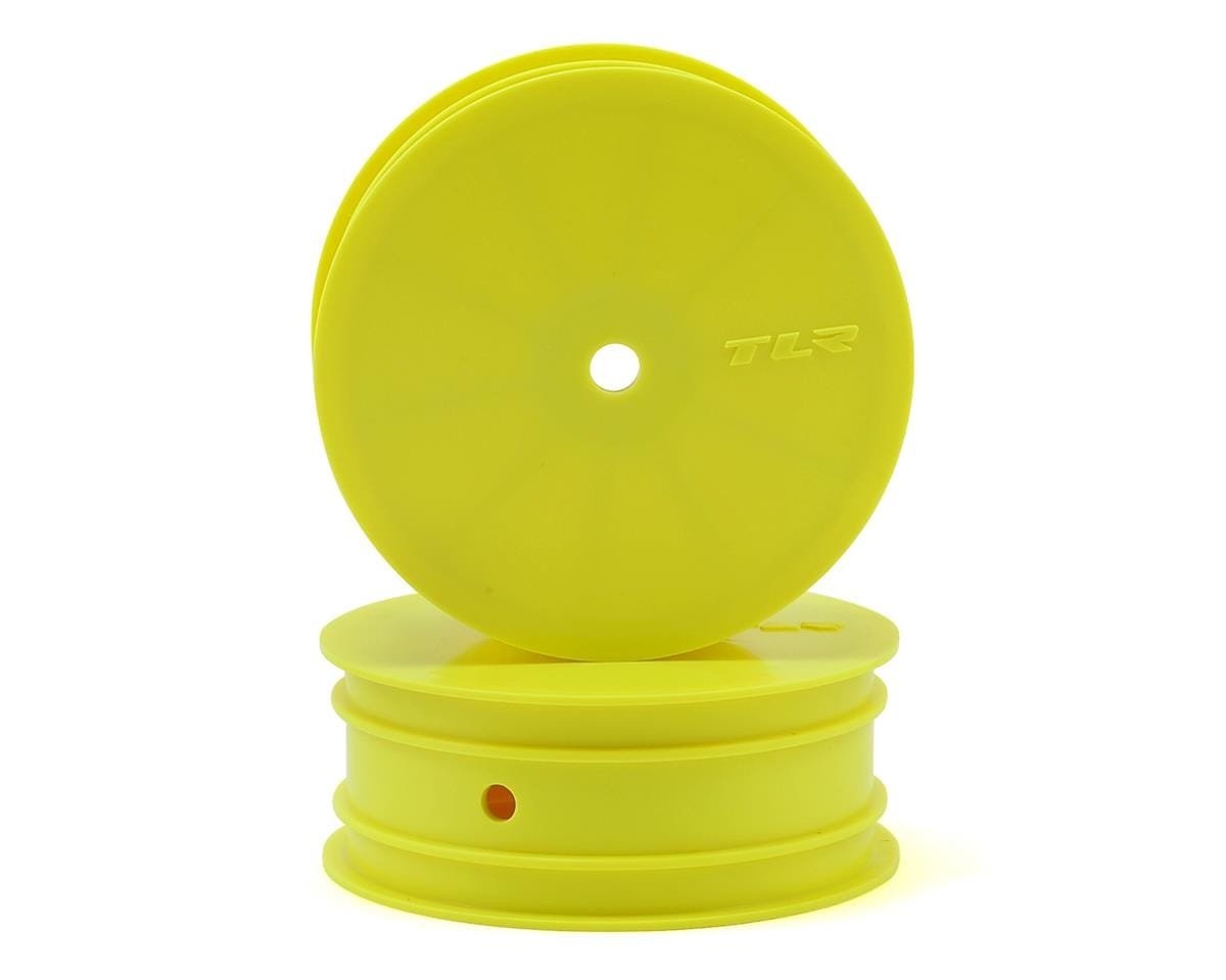 Team Losi Racing TLR43018 Stiffezel Front Buggy Wheels Yellow (2)