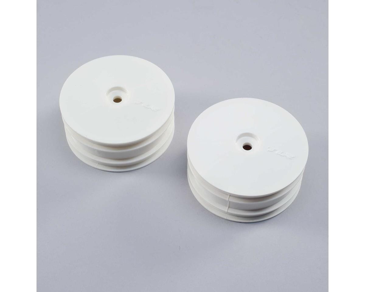 TLR Front Wheel, White, 2pcs, 22X-4 - genuine TLR product TLR43022