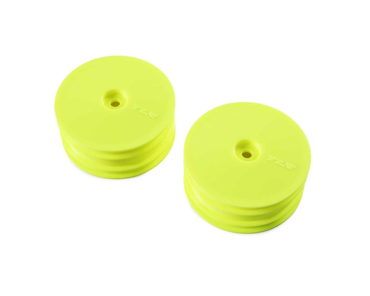 TLR Front Wheel, Yellow, 2pcs, 22X-4 - genuine TLR product TLR43021