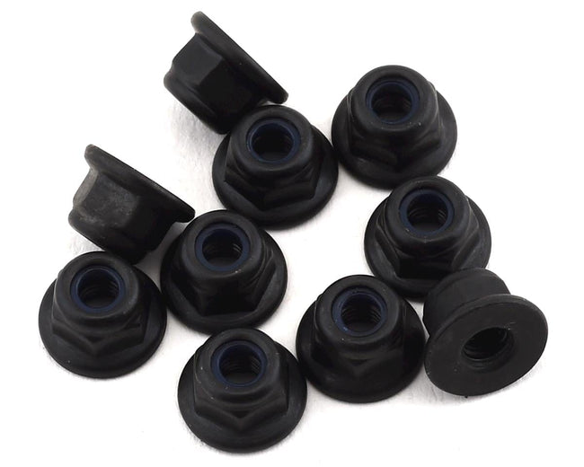 TLR M3 Flanged Lock Nuts, 10pcs, 22X, 22X-4 2.0, 22X-T