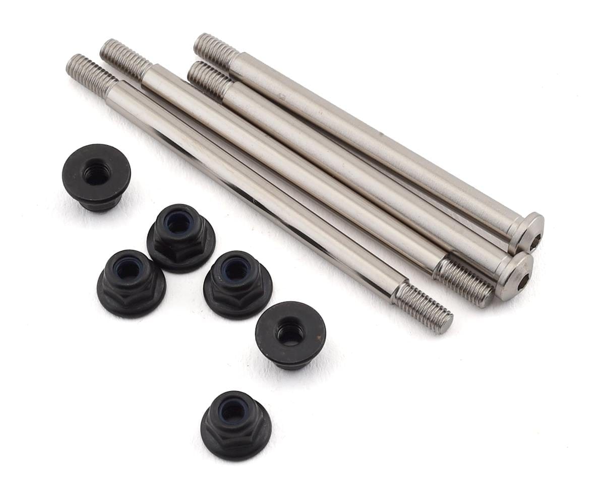 TLR Outer Hinge Pins, 3.5mm, Electro Nickel, 2pcs, 8X Elite - genuine TLR product TLR244044