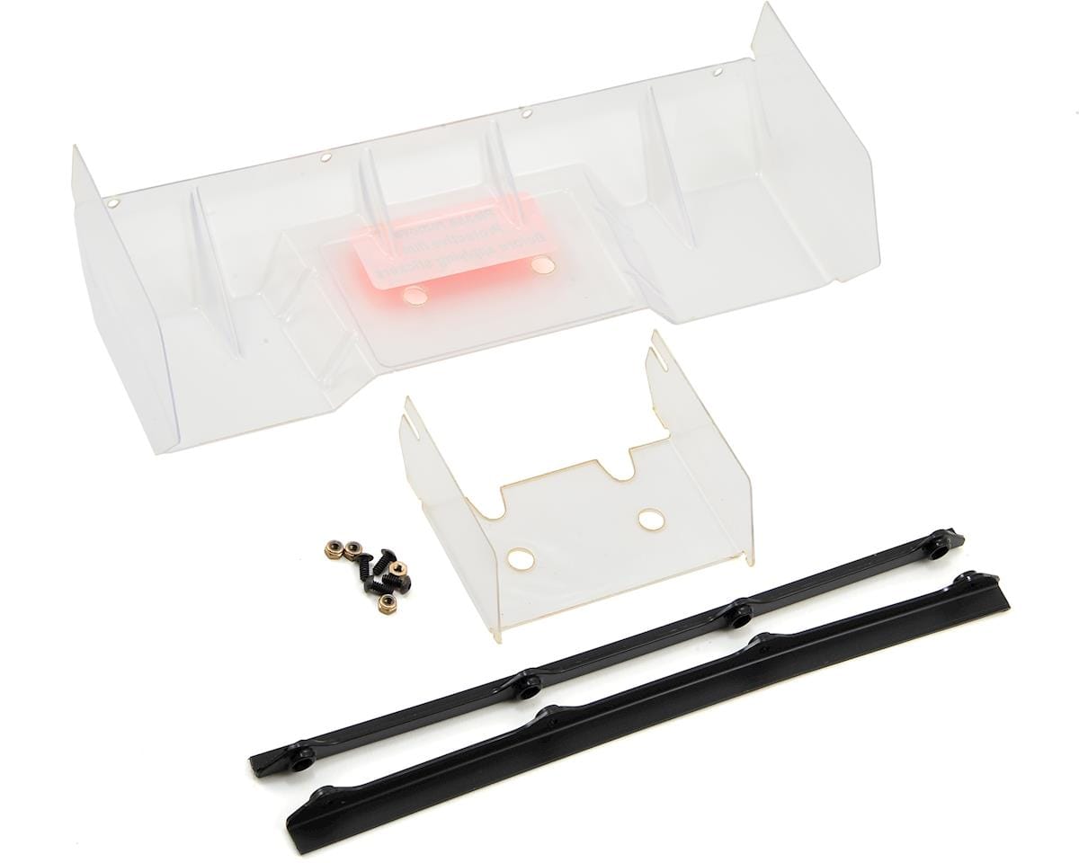 Team Losi Racing TLR340004 8IGHT 4.0 Pre-Cut Polycarbonate Wing Clear