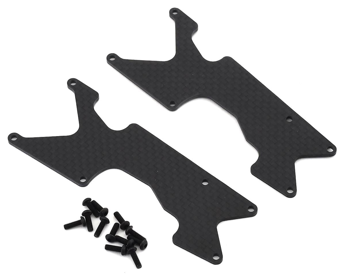 TLR Rear Arm Inserts, Carbon, 8XT - genuine TLR product TLR344048