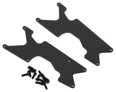 TLR Rear Arm Inserts, Carbon, 8XT - genuine TLR product TLR344048