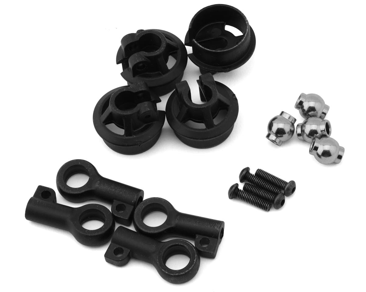 Team Losi Racing TLR143004 LMT Shock Rod Ends with Hardware (4)