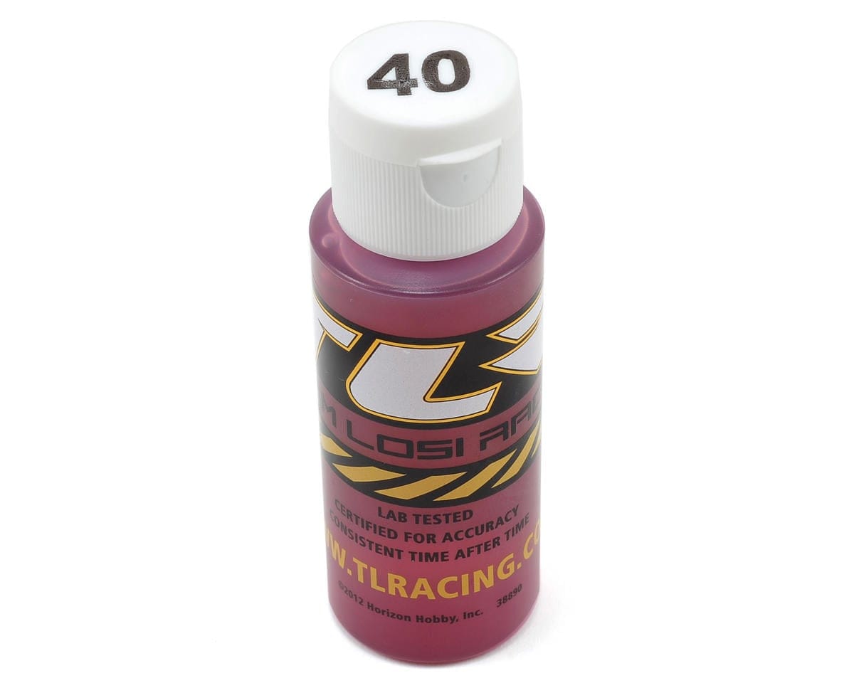 TLR Silicone Shock Oil, 40 Wt, 2oz - genuine TLR product TLR74010
