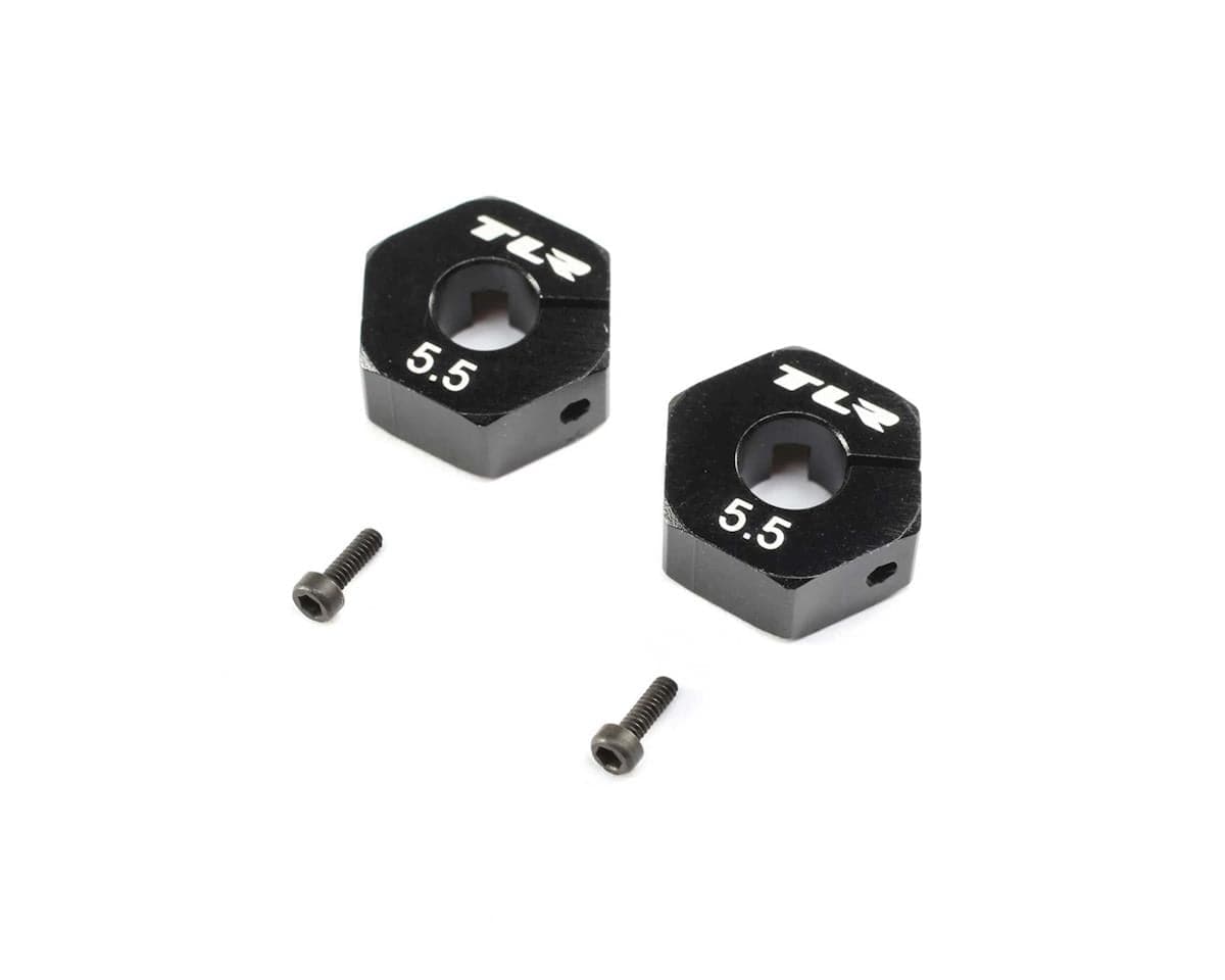 TLR Wheel Hex, 12mm x 5.5mm, 2pcs, 22X, 22X-T - genuine TLR product TLR232114