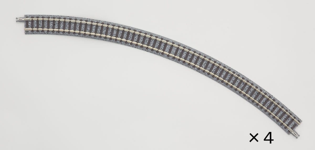 Tomix N Scale Curve Track 13 - 15/16" 354mm Radius, 45deg (4) - Hobbytech Toys