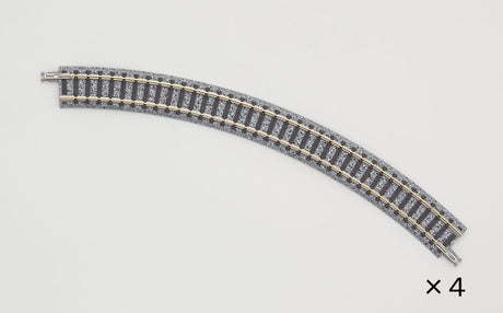 Tomix N Scale Curve Track 9 - 9/16" 243mm Radius, 45deg (4) - Hobbytech Toys