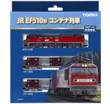 Tomix N Scale EF510 - 0 Container Train, 3 cars pack - Hobbytech Toys